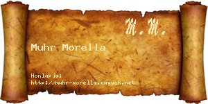 Muhr Morella névjegykártya